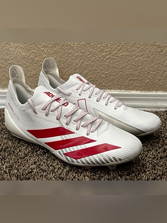 Adidas Adizero Electric Football Cleats White & Red Color Men’s Size-13 main image 4
